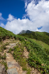 桑瀬峠からみた寒風山（かんぷうざん）