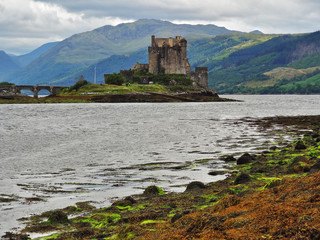 Fototapeta na wymiar Eilean Donan Castle at Kyle of Lochalsh in Scotland