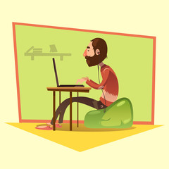  Programmer Cartoon Illustration 