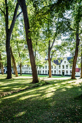 Obraz premium Dans Le Béguinage de Bruges ou Monastère de la Vigne 