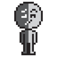 illustration design pixel art opposite