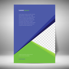 Fototapeta premium Flayer Layout Template