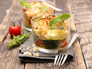 crumble with vegetable