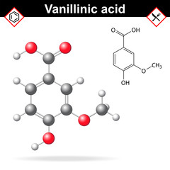 Vanillic acid molecule flavoring agent