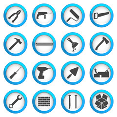 Home repair and renovation icon set
