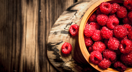 Wild raspberry in the Cup.