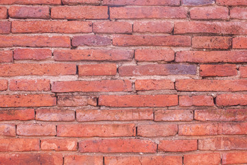 Old orange brick wall background
