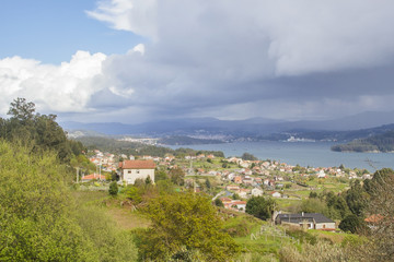 Pontevedra estuary and Samieira village