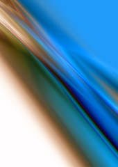 Abstract delicate wavy blue white gradient background with blue brown wave