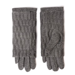 grey gloves with mitts isolated on white