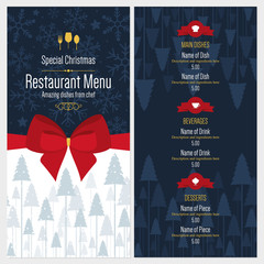 Special Christmas festive menu design - 121150207