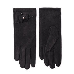 women's black gloves isolated on white