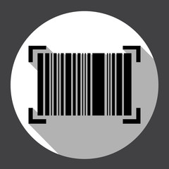 Bar Code Icon Web Flat