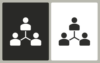 Human interaction - vector icon.