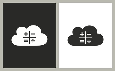 Cloud computing - vector icon.