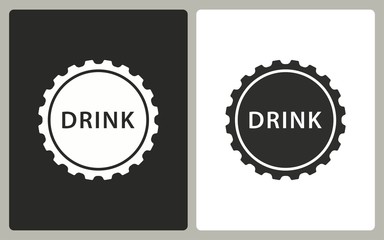 Bottle cap - vector icon.