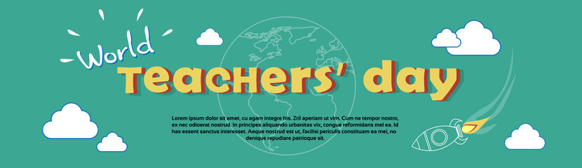 International Teacher Day World Holiday Banner