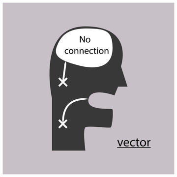 мозг не подключен к языку