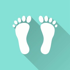 Foot - vector icon.