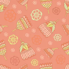 Meubelstickers Floral seamless pattern © superpolis