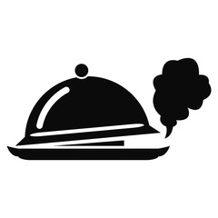 tray-dish with lid ajar icon