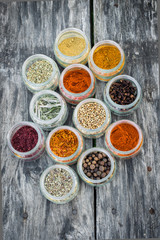 Obraz na płótnie Canvas collection of spices