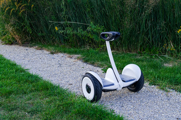 White gyroscooter in park