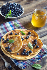 Pancakes with blueberries