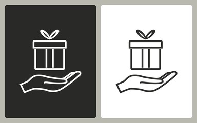 Gift Box - vector icon.