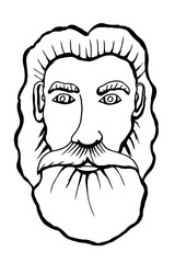 Vector hand drawn portrait