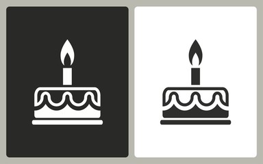 Cake - vector icon.
