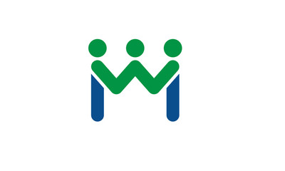 letter M social logo