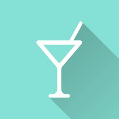 Cocktail - vector icon.