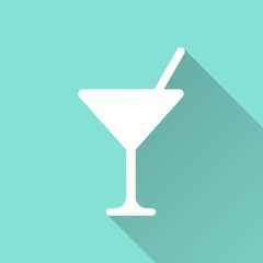Cocktail - vector icon.