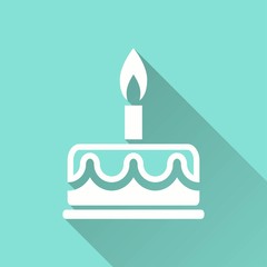 Cake - vector icon.