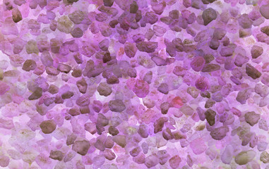 background of the big pink coarse crystals of sea salt