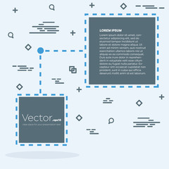 Abstract concept vector empty speech square quote text bubble. For web and mobile app isolated on background, illustration template design, creative presentation, business infographic social media