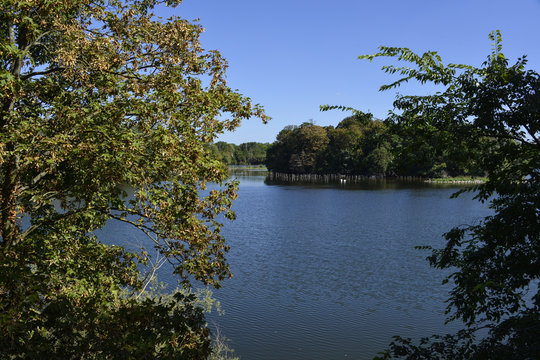Le lac de Viry Ch&acirc;tillon, Communaut&eacute; d'agglom&eacute;ration,  Les Lacs de l'Essonne, Essonne, 91