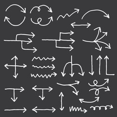 doodle infographics elements sketching vector illustration