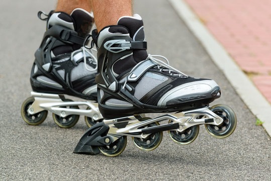 Roller blading legs