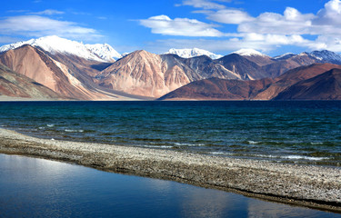 Pangong Lake in Ladakh, North India