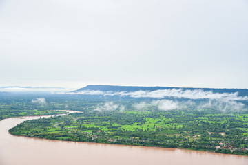 Scenic View of the Mekong River in Nong Khai, Thailand