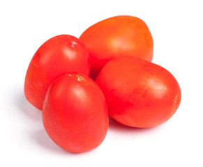 Few tomatoes isolated