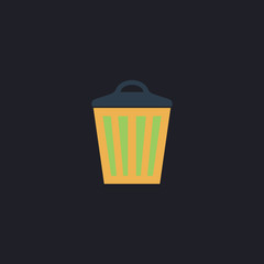 Trash can computer symbol