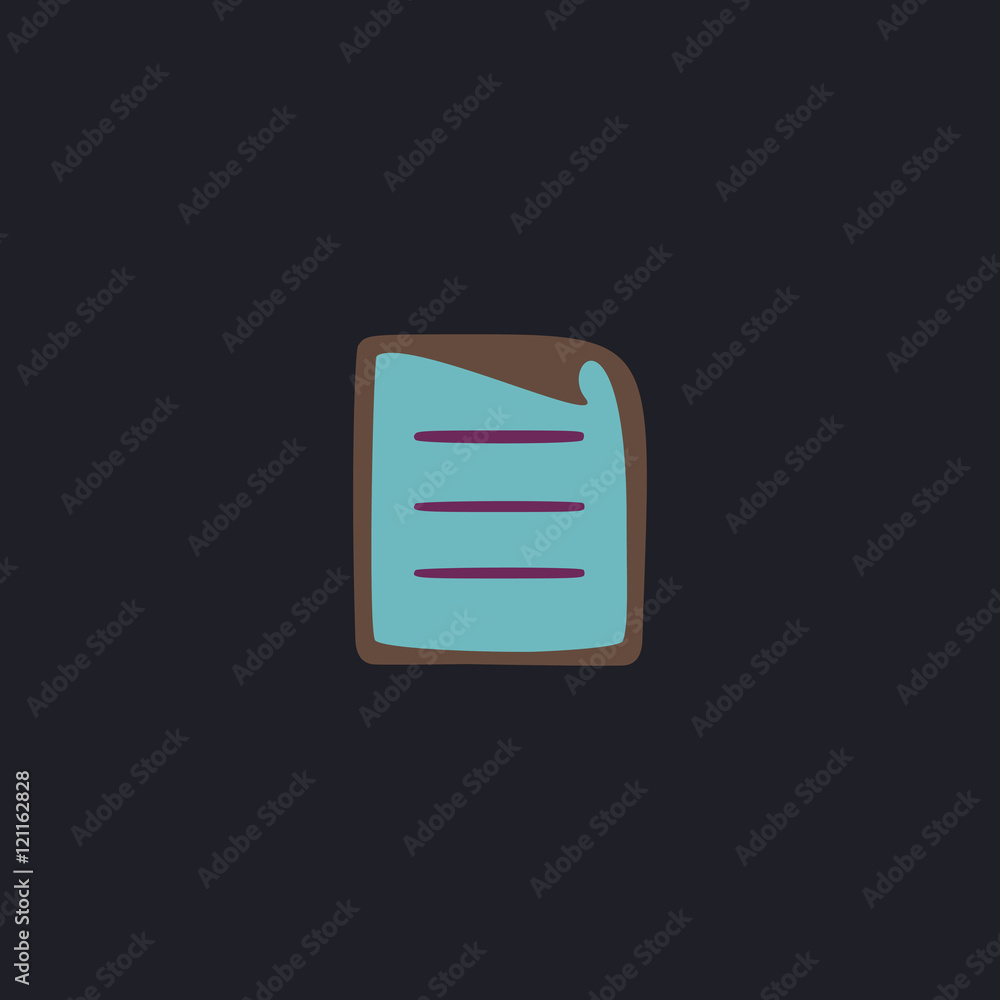 Poster paper document computer symbol
