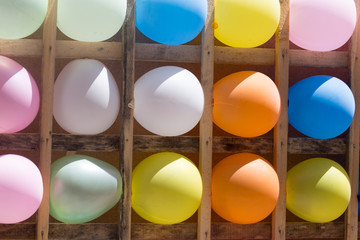 colored balls as a background