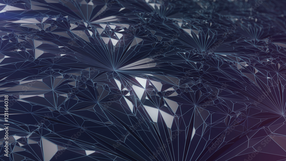 Poster abstract modern low poly background 3d rendering
