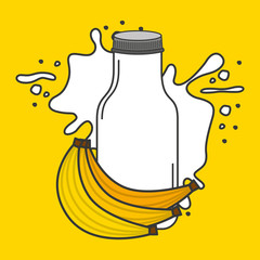 juice fruit bottle silhouette icon vector illustration design