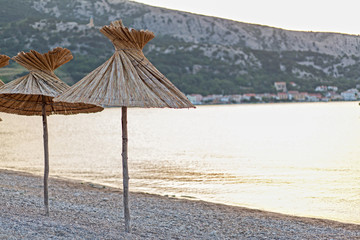 beautiful sunrise on the beach