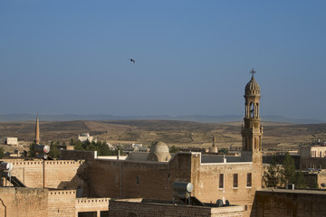 midyat landscape and bell tower